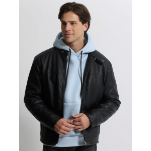 Life Style Butiken Ανδρικό δερματινάκι με επένδυση LS12178 Black